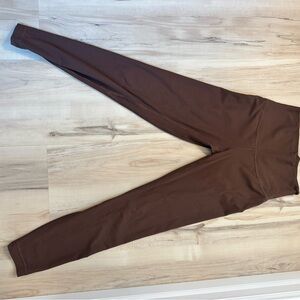 lululemon athletica Brown ribbed Leggings
